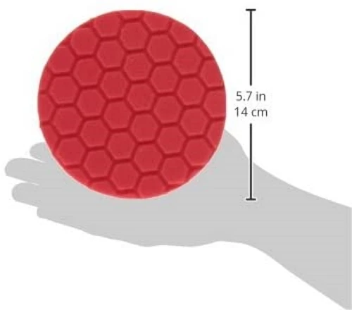 Chemical Guys Red Hex-Logic Ultra Light Finishing Pad (BUFX_107HEX5) — product image 3