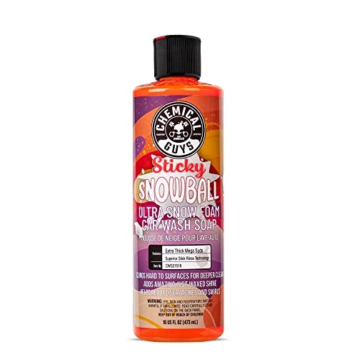 Chemical Guys 16oz Sticky Snowball Ultra Snow Foam Car Wash (CWS21516)