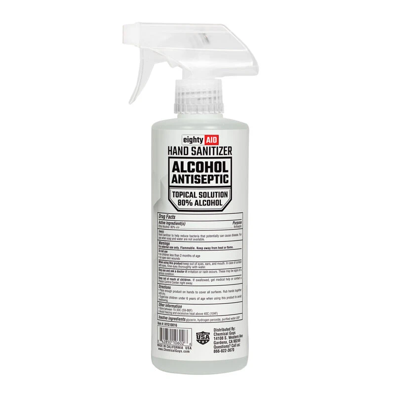 Chemical Guys 16oz 80% Alcohol Antiseptic Hand Sanitizer (HYG10016) — product image 2