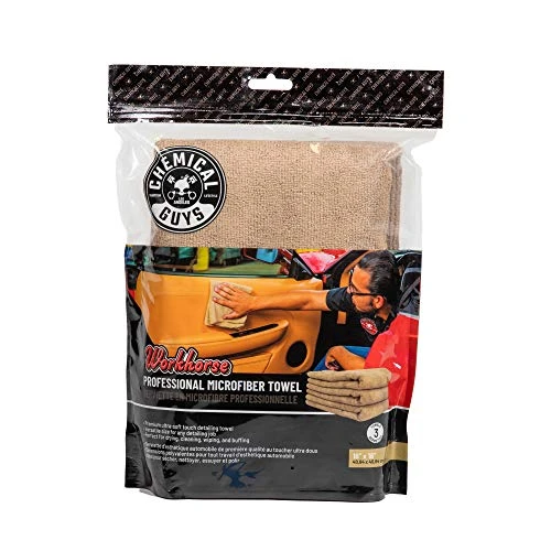 Chemical Guys Tan Workhorse Professional Microfiber Towel (MIC34403) — product image 2