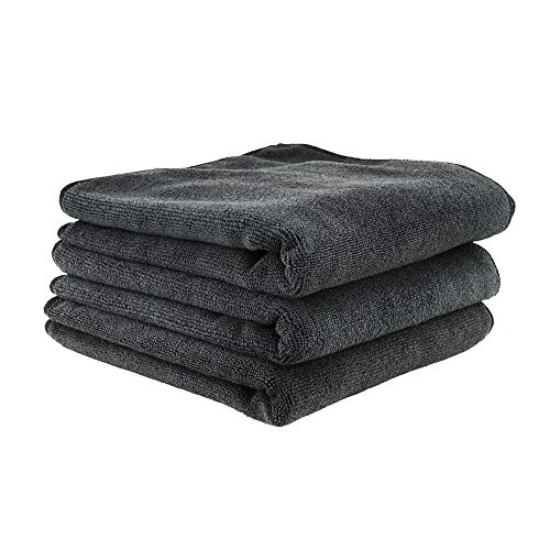 Chemical Guys Black Workhorse Professional Microfiber Towel (MIC35303)