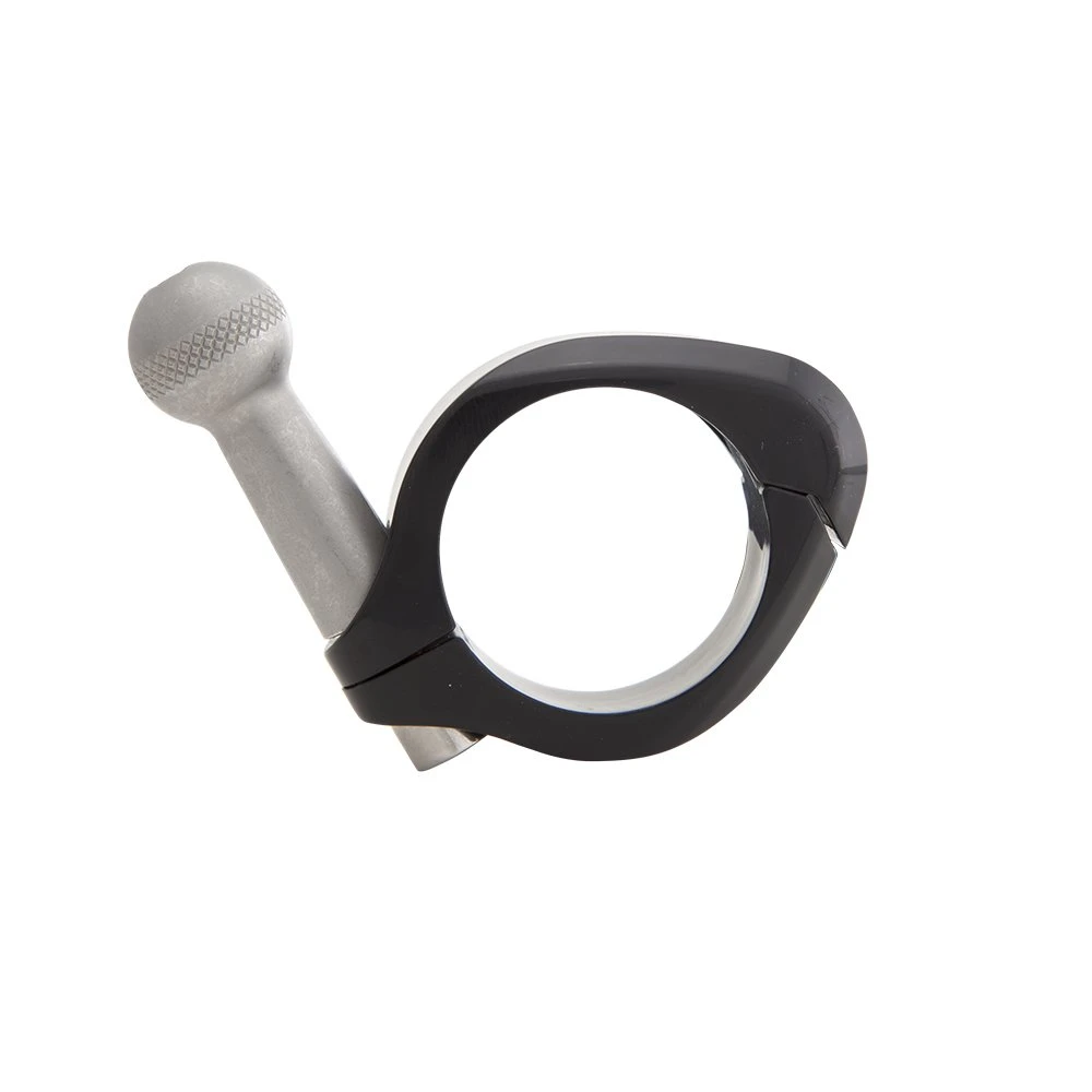Ciro Black Rubber Drink Holder For Harley - 1-1/4 In. Black Clamp Mount (50615) — product image 3