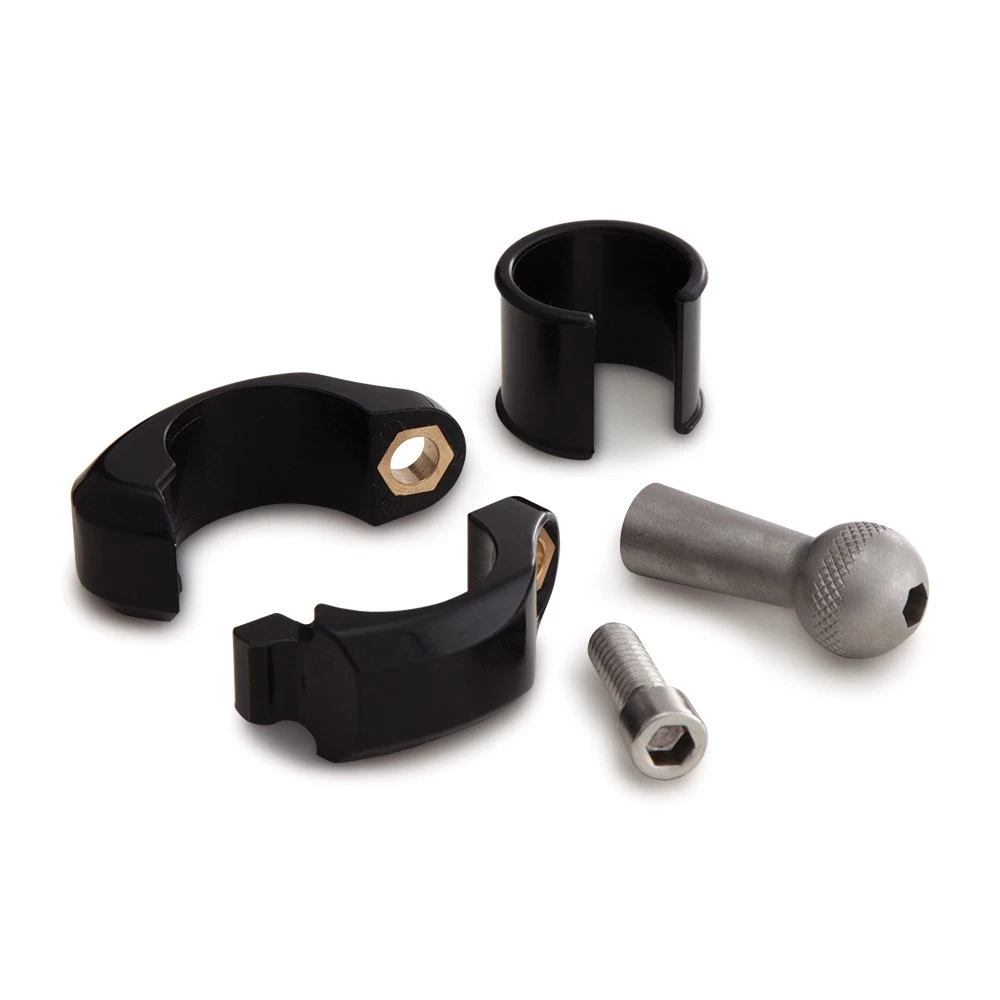 Ciro Black Rubber Drink Holder For Harley - 7/8-1 In. Black Clamp Mount (50613) — product image 5