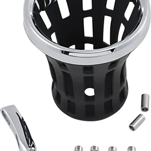 Ciro Chrome Big Ass Drink Holder With Chrome Perch Mount (50810)