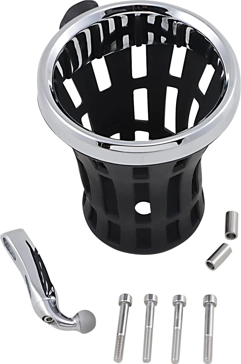 Ciro Chrome Big Ass Drink Holder With Chrome Perch Mount (50810)