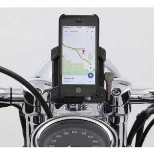 Ciro Chrome Smartphone/Gps Holder For 1-1/4" Handlebars (50314)