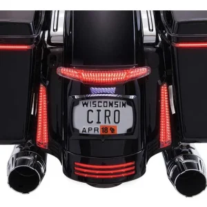 Ciro Latitude Taillight And License Plate Frame Holder - Black (40054)