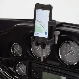 Ciro Smartphone/Gps Holder (Black Fairing Mount With Charger (50217)