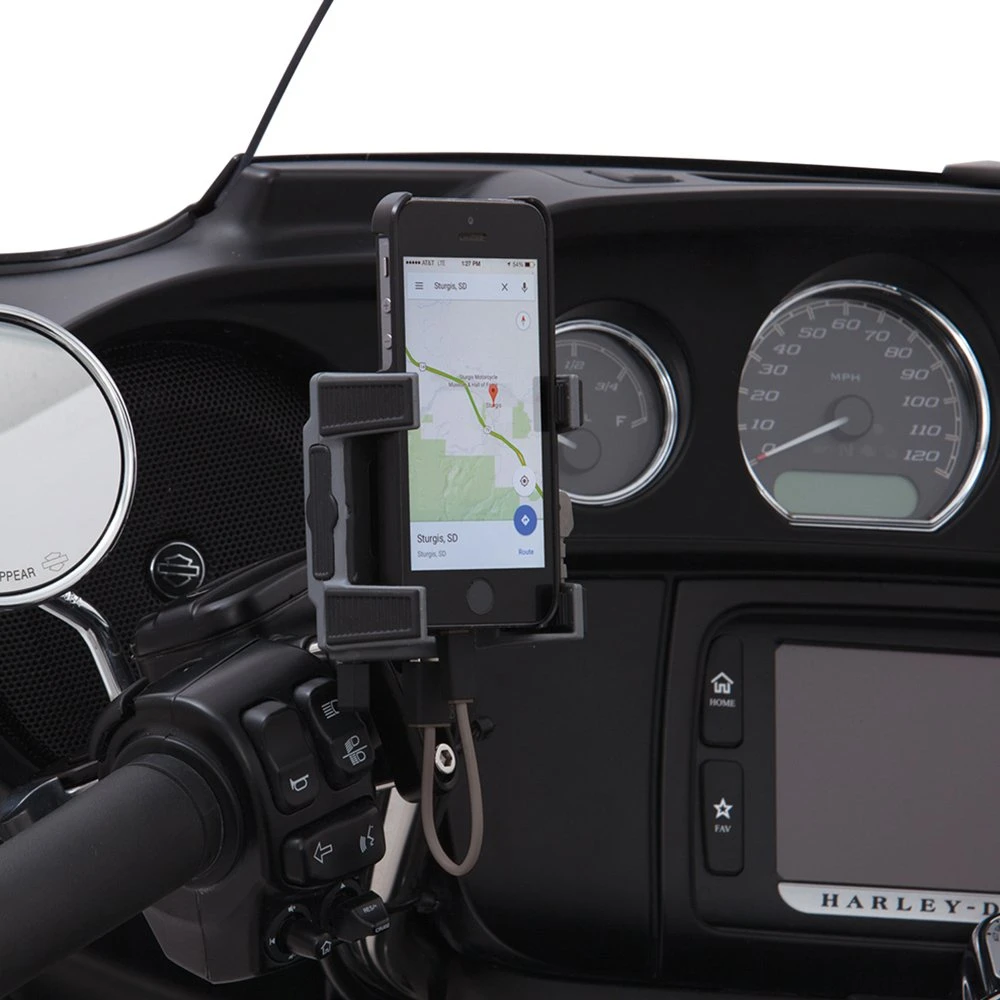 Ciro Smartphone/Gps Holder (Black Perch Mount With Charger (50211)