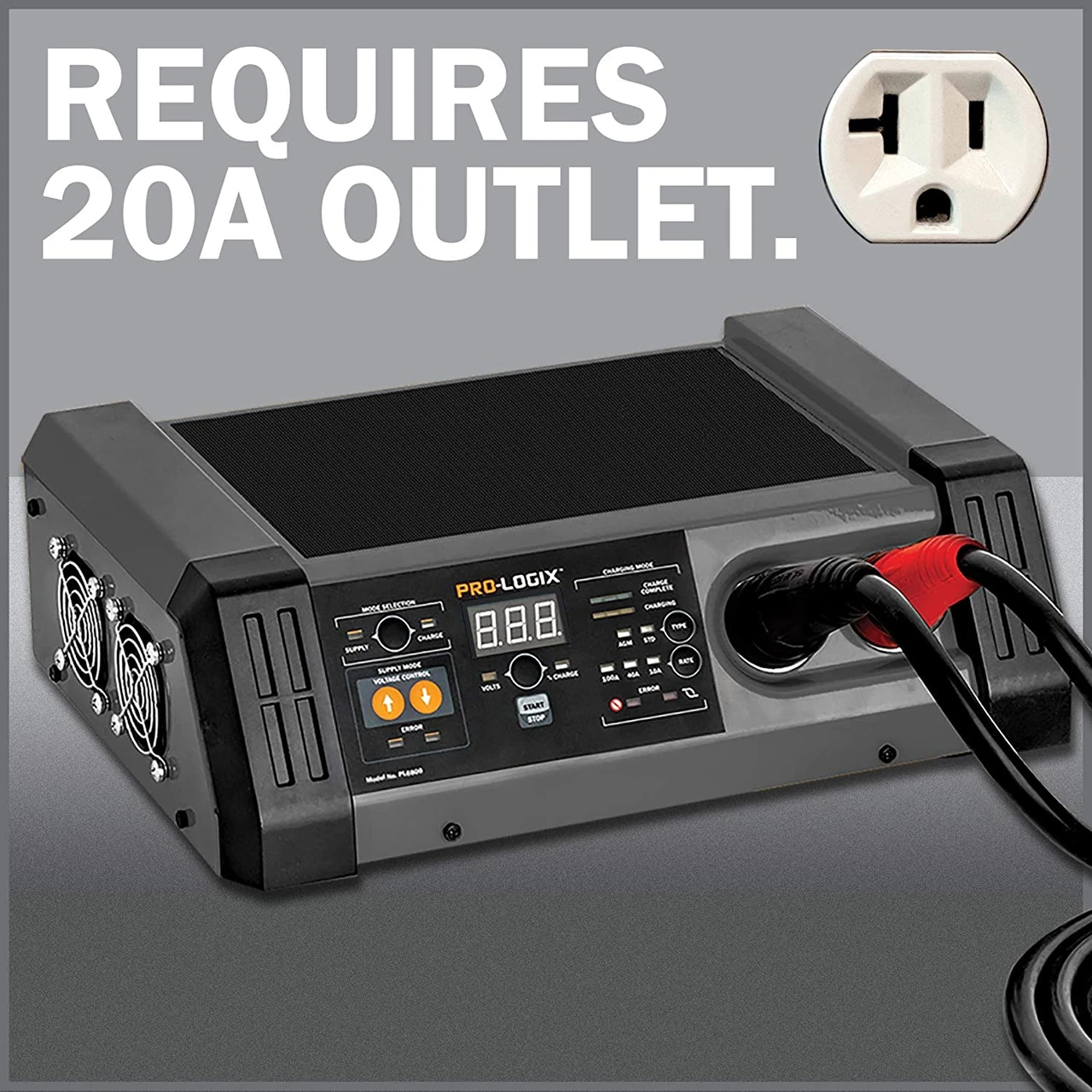 Clore Automotive 12V Power Supply & Fleet Battery Charger (PL6800) — product image 3