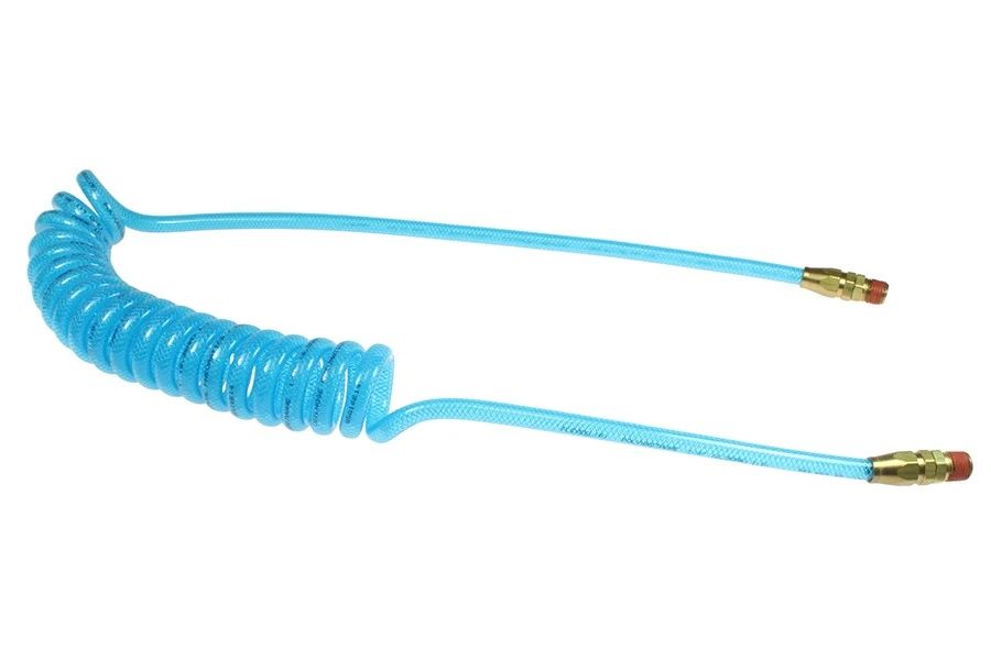 Coilhose Pneumatics PRE14-25B-T 1/4" ID 25' Long, Polyurethane Coiled Hose
