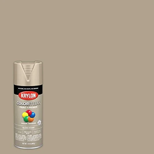 Krylon COLORmaxx Gloss Khaki Spray Paint and Primer (K05526007) — product image 2