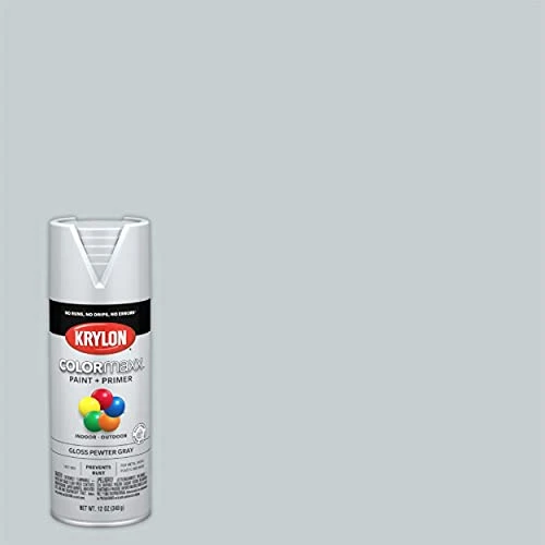 Krylon COLORmaxx Gloss Pewter Gray Spray Paint and Primer (K05531007) — product image 2