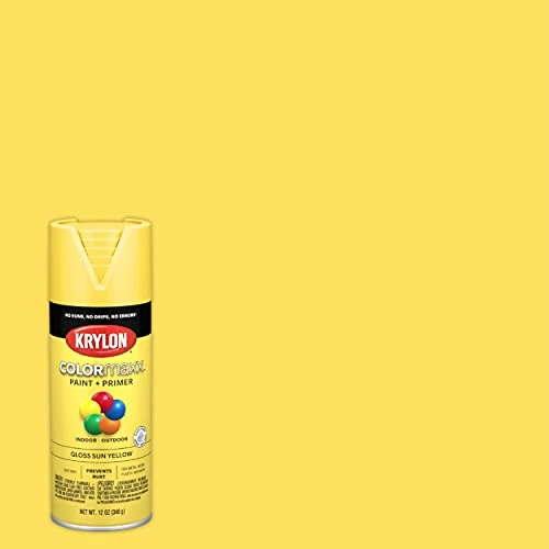 Krylon COLORmaxx Gloss Sun Yellow Spray Paint and Primer (K05541007) — product image 2