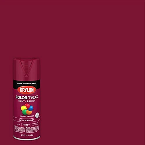 Krylon COLORmaxx Satin Burgundy Spray Paint and Primer (K05560007) — product image 2