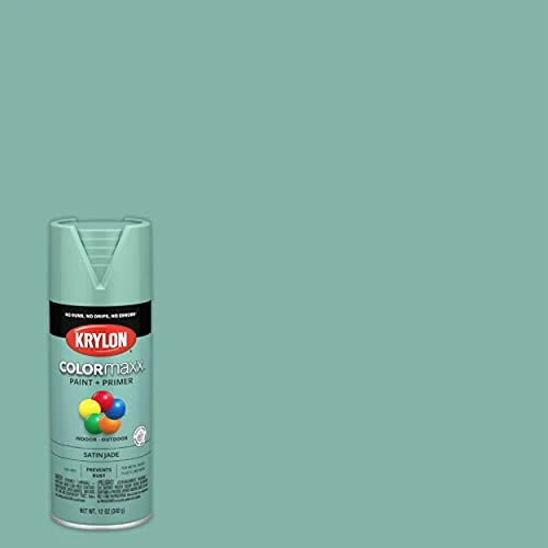 Krylon COLORmaxx Satin Jade Green Spray Paint and Primer (K05568007) — product image 2