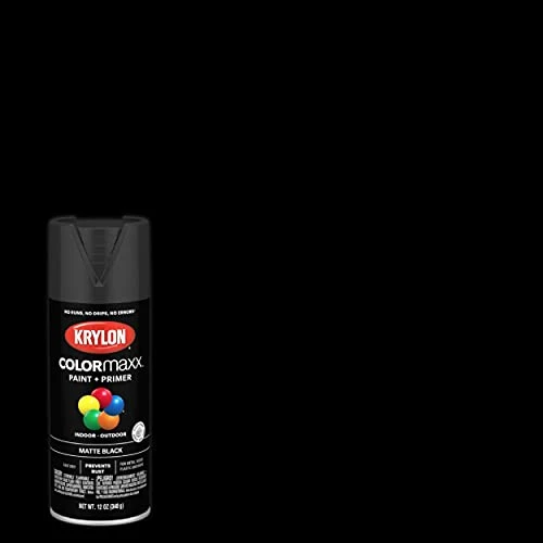Krylon COLORmaxx Matte Black Spray Paint and Primer (K05592007) — product image 2