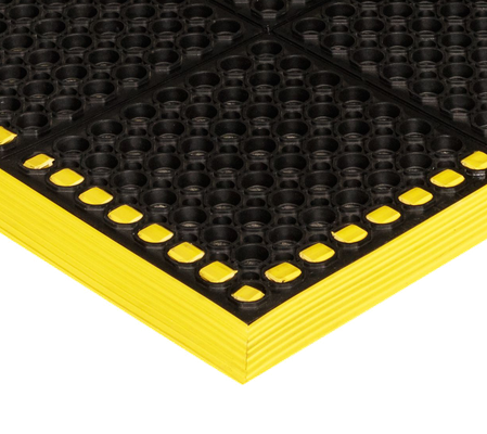 Crown Matting Safewalk with Colored Borders 3-Sides 26"x40" Black w/Yellow (WS 3E26YE) — product image 2
