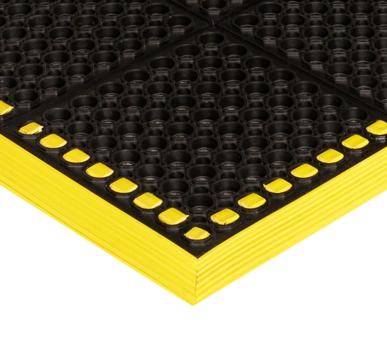 Crown Matting Safewalk with Colored Borders 4-Sides 40"x124" Black w/Yellow (WS 4E24YE) — product image 2