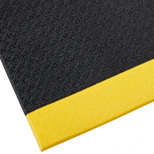 Crown Matting Tuff-Spun 3/8 Pebble-Surface 4'x60' Black w/Yellow (SER3848BP)