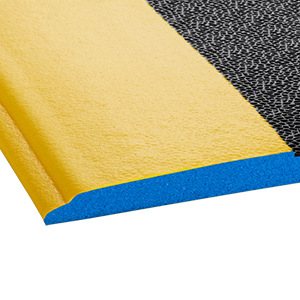 Crown Matting Wear-Bond Comfort-King Pebble-Surface 4'x75' Black w/Yellow (WBRZ048YP-75) — product image 2