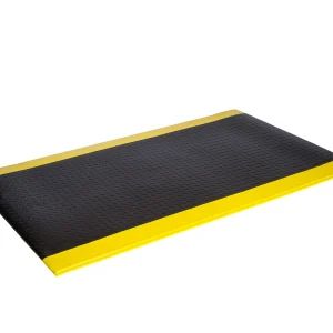 Crown Matting Wear-Bond Tuff-Spun Diamond-Surface 3'x5' Black w/Yellow (WB 0035YD)