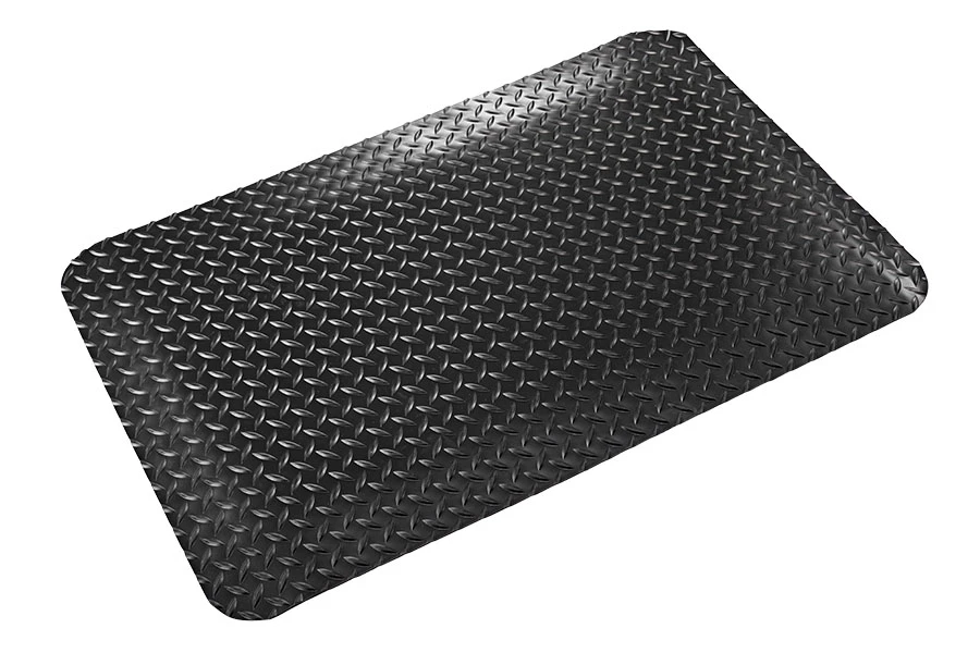 Crown Matting Workers-Delight Deck Plate Ultra 3'x12' Black (WD 3432BK)