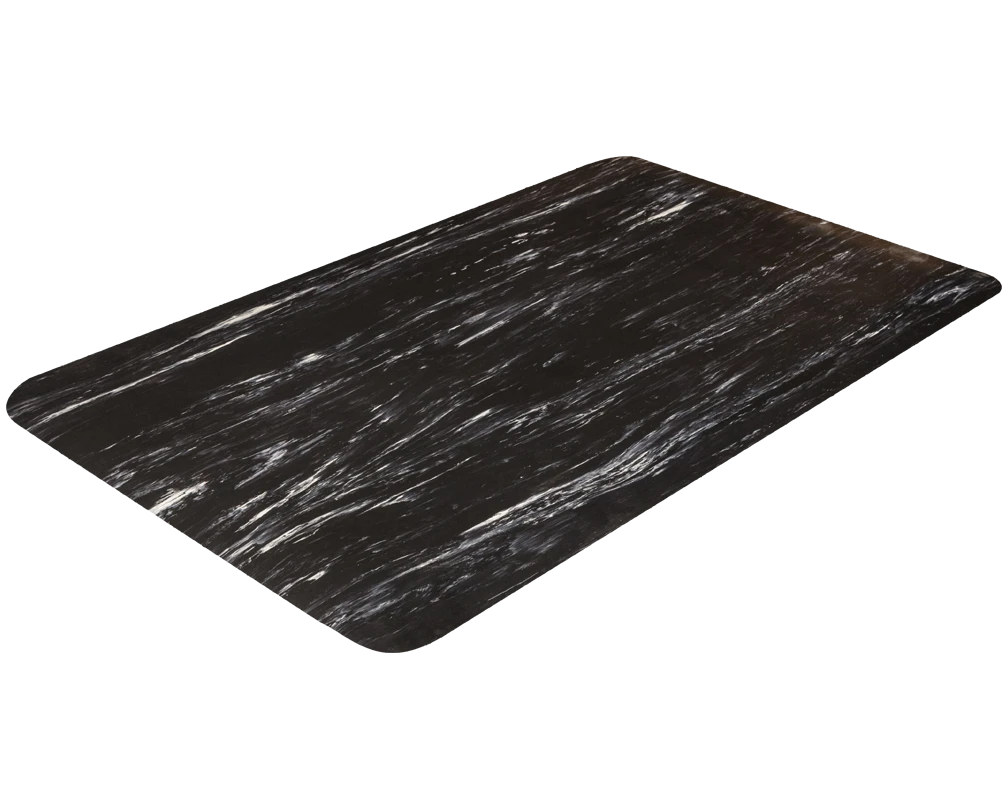 Crown Matting Workers-Delight Spiffy Vinyl 3'x12' Black (WV 1232BK)