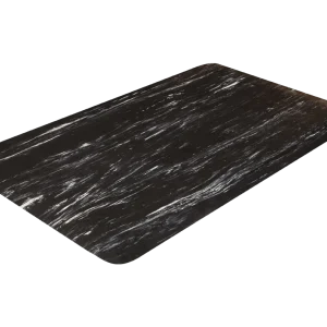 Crown Matting Workers-Delight Spiffy Vinyl 3'x5' Black (WV 1235BK)