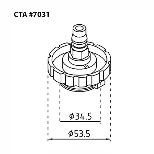 CTA Tools 7031 Master Cylinder Adapter - Compatible w/ Nissan/Mitsubishi/Subaru — product image 3