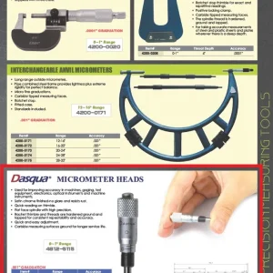 DASQUA 0-0.25" MICROMETER HEAD (4812-5105)