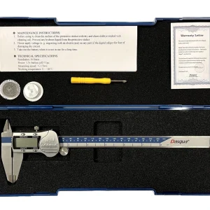 DASQUA 0-200MM/0-8" METAL HOUSING LARGE SCREEN DIGITAL CALIPER (2117-9110)