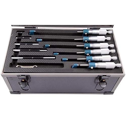DASQUA 0-6" 6 PIECE HALF ROUND OUTSIDE MICROMETER SET (4112-0215)