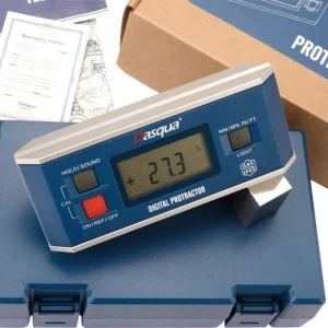 DASQUA 4 X 90 DEGREE DIGITAL LEVEL, PROTRACTOR, ANGLE FINDER (8400-0005)