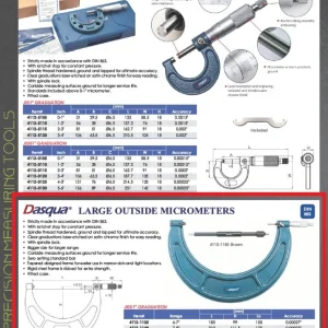 DASQUA 8-9" 0.0001" OUTSIDE MICROMETER (4112-1145)