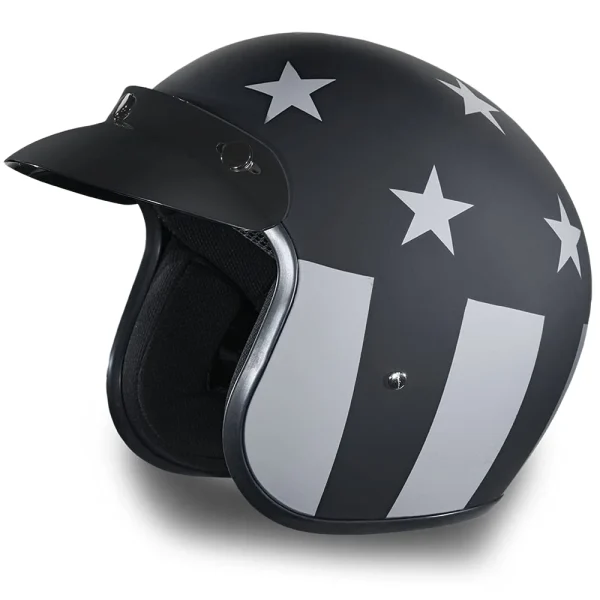 Daytona Helmets 3/4 Shell Open Face Motorcycle Helmet [S] (DC6-CAS-S)