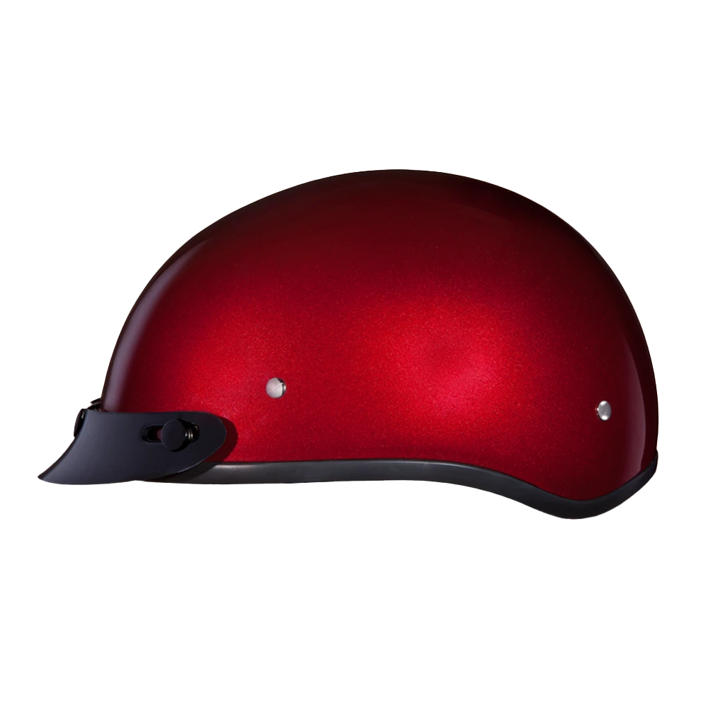 Daytona Helmets D.O.T. Skull Cap- Black Cherry, X-Large (?D1-BC-XL) — product image 2