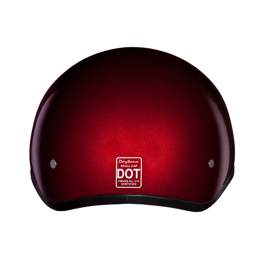 Daytona Helmets D.O.T. Skull Cap- Black Cherry, X-Large (?D1-BC-XL) — product image 3