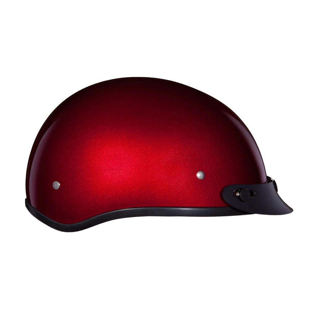 Daytona Helmets D.O.T. Skull Cap- Black Cherry, X-Large (?D1-BC-XL) — product image 5