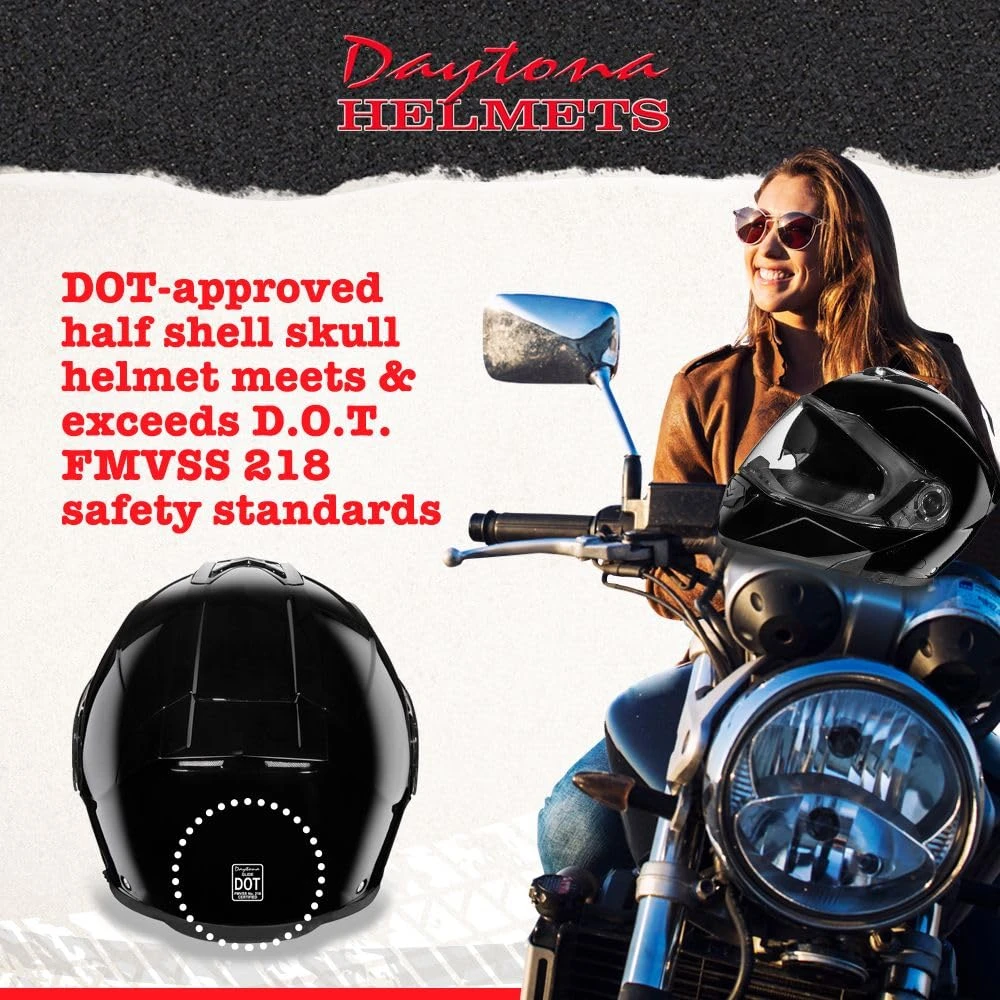 Daytona Helmets Glide Modular Motorcycle Helmet With Visor (MG1-A-M) — product image 5
