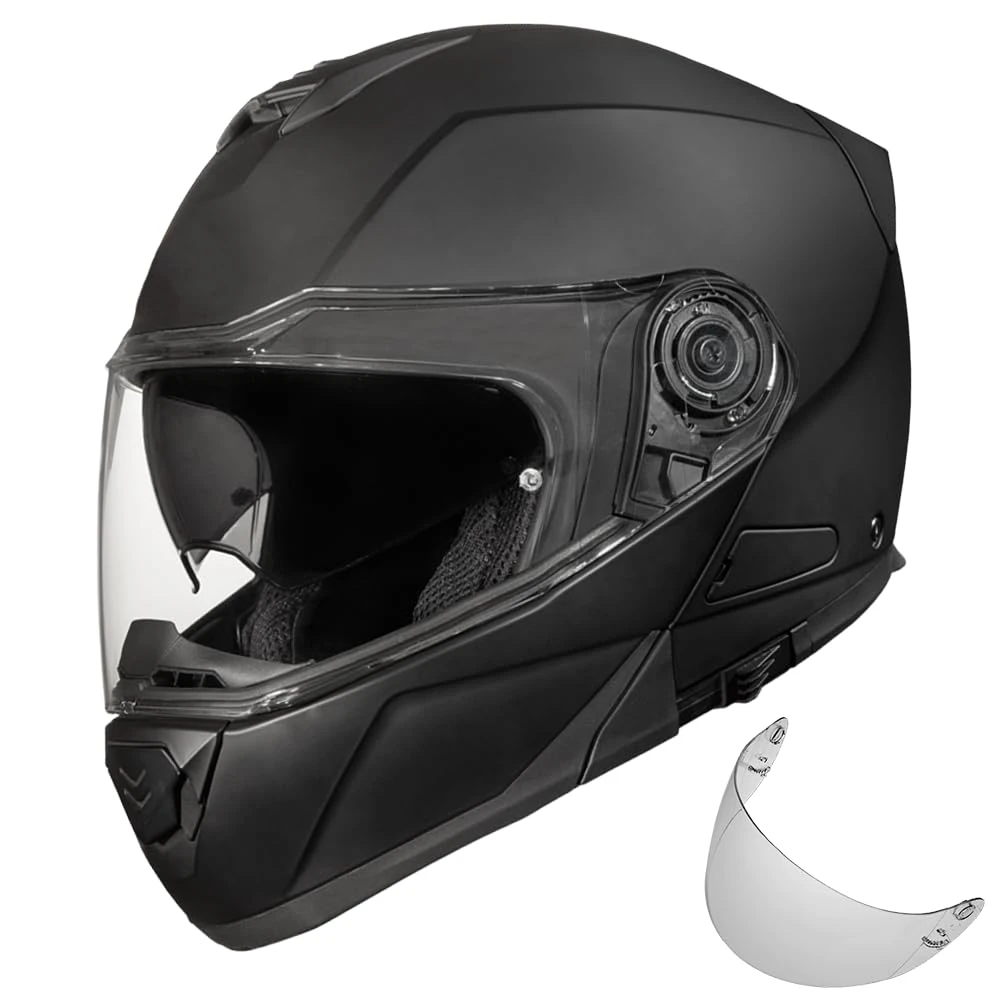 Daytona Helmets Glide Modular Motorcycle Helmet With Visor (MG1-B-XL)