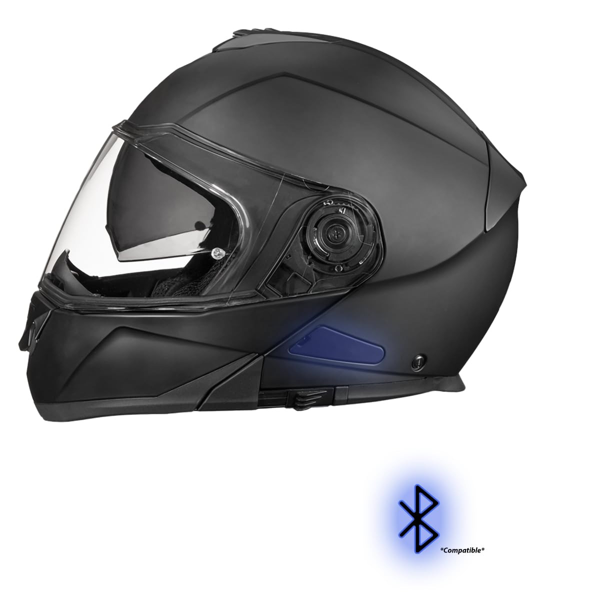 Daytona Helmets Glide Modular Motorcycle Helmet With Visor (MG1-B-XL) — product image 2