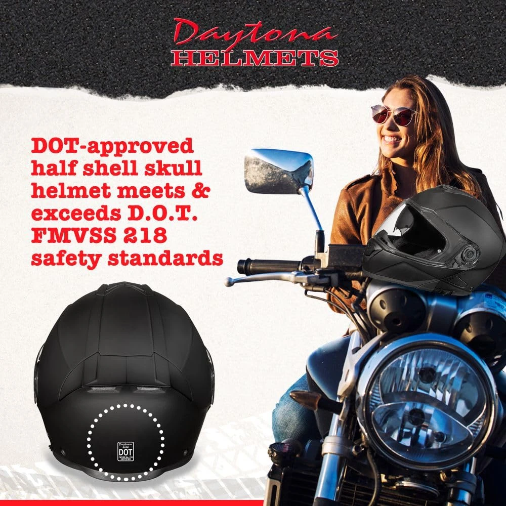 Daytona Helmets Glide Modular Motorcycle Helmet With Visor (MG1-B-XL) — product image 4