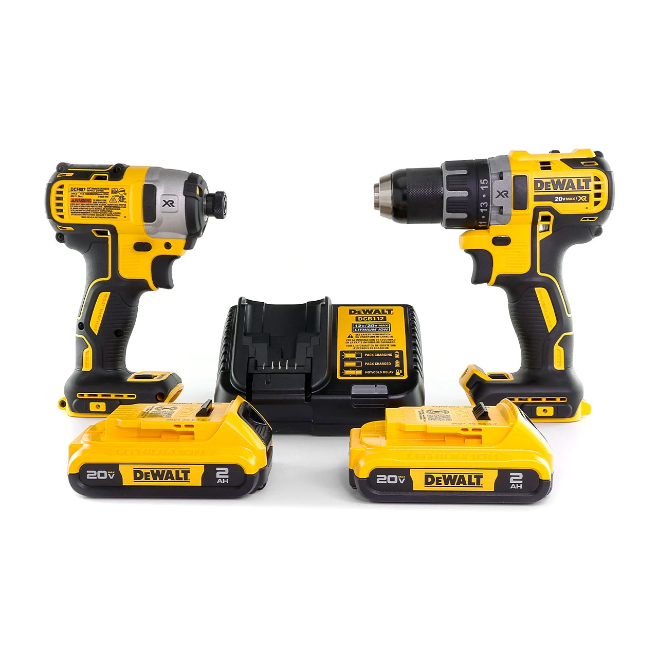 Dewalt 20V MAX XR Brushless Power Tool Combo Kit with Soft Case (DCK283D2)