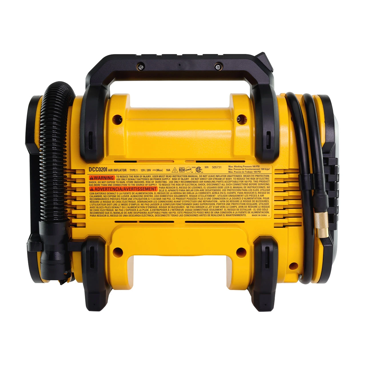 DeWalt DCC020IB 20-Volt Max Corded/Cordless Air Inflator — product image 3