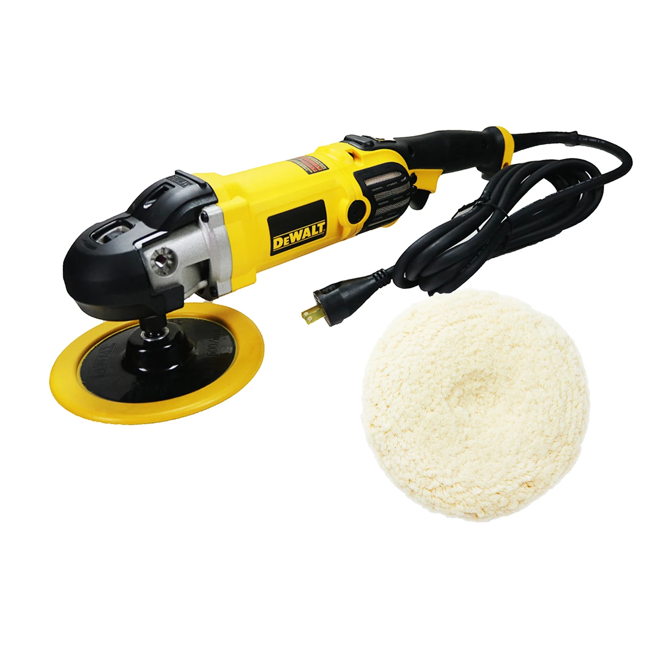 Dewalt DWP849X 7"/9" Variable Speed Rotary Polisher, 12 Amp + Free Polishing Pad
