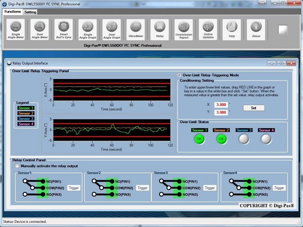 Digi-Pas DWL5500XY-SW PC Sync PRO Software - Redemption Card for DWL5500XY 2-AXIS HIGH-Precision Digital Inclination Sensor Module, Tilt Angle Sensor, Inclinometer — product image 3