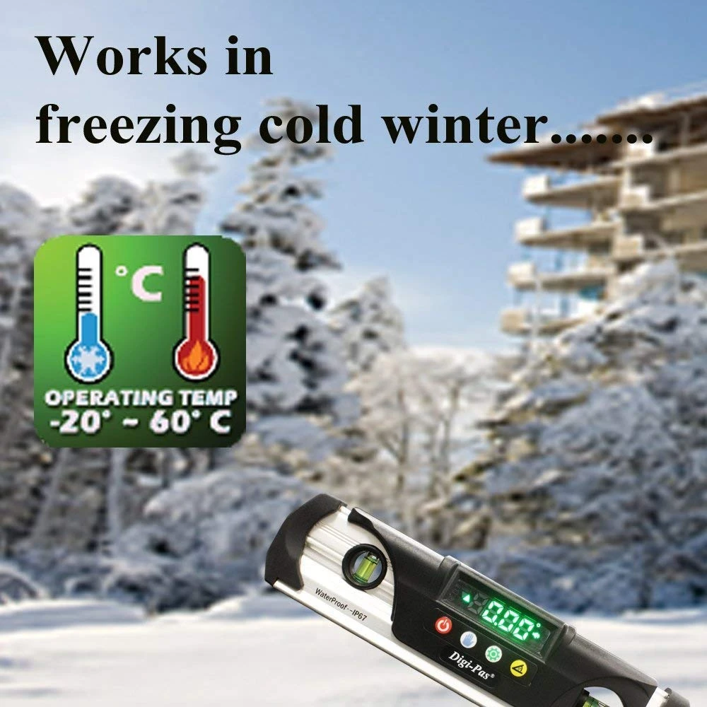 Digi-Pas Waterproof Digital Torpedo Level DWL280PRO with IP67 Certification (2-00285-99) — product image 6