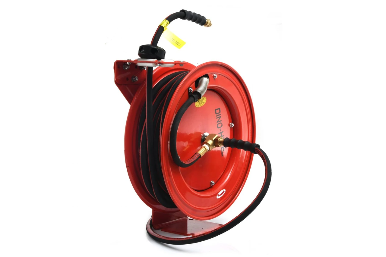 Dino-Hide Heavy Duty Rubber Air Hose Reel 3/8" x 25'-50' (WLEPROR38)
