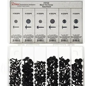 Disco Automotive 8122 Black Trim Screw Assortment
